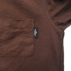 Mr.GENTLEMAN オックスフォード ボタンダウンシャツ S ブラウン コットン