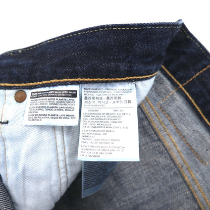 Levi's 501CT Selvedge Red Tab Rigid Denim Jeans, Size L, Indigo, White Oak, Cone Mills 14oz, Leather Patch, 28894-0030