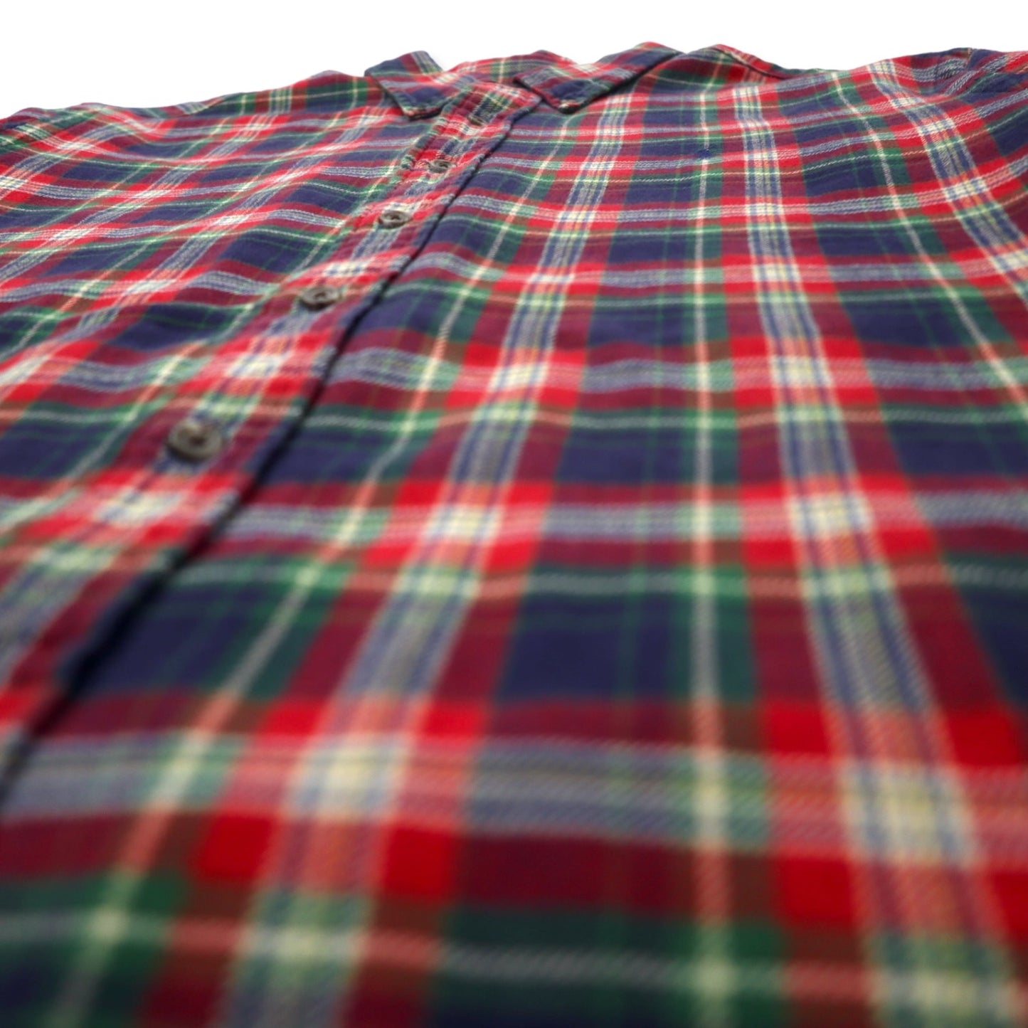 Ralph Lauren Button-Down Flannel Shirt, XL, Red, Check, Cotton, Classic Fit, Small Pony Embroidery