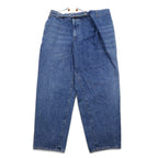 KHOKI Wrap Trousers 22AW Denim Pants 1 Blue Cotton Made in Japan 22sw-p-05