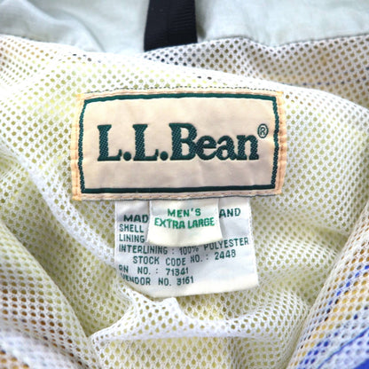 LLBean 90s GORE-TEX Shell Mountain Parka Rain Parka XL Blue Nylon Waterproof Mesh Liner Drawcord 2448