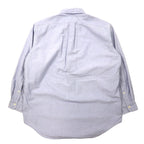 RALPH LAUREN 90s Oxford Button-down Shirt 16-33 Blue Cotton YARMOUTH Small Pony Embroidery