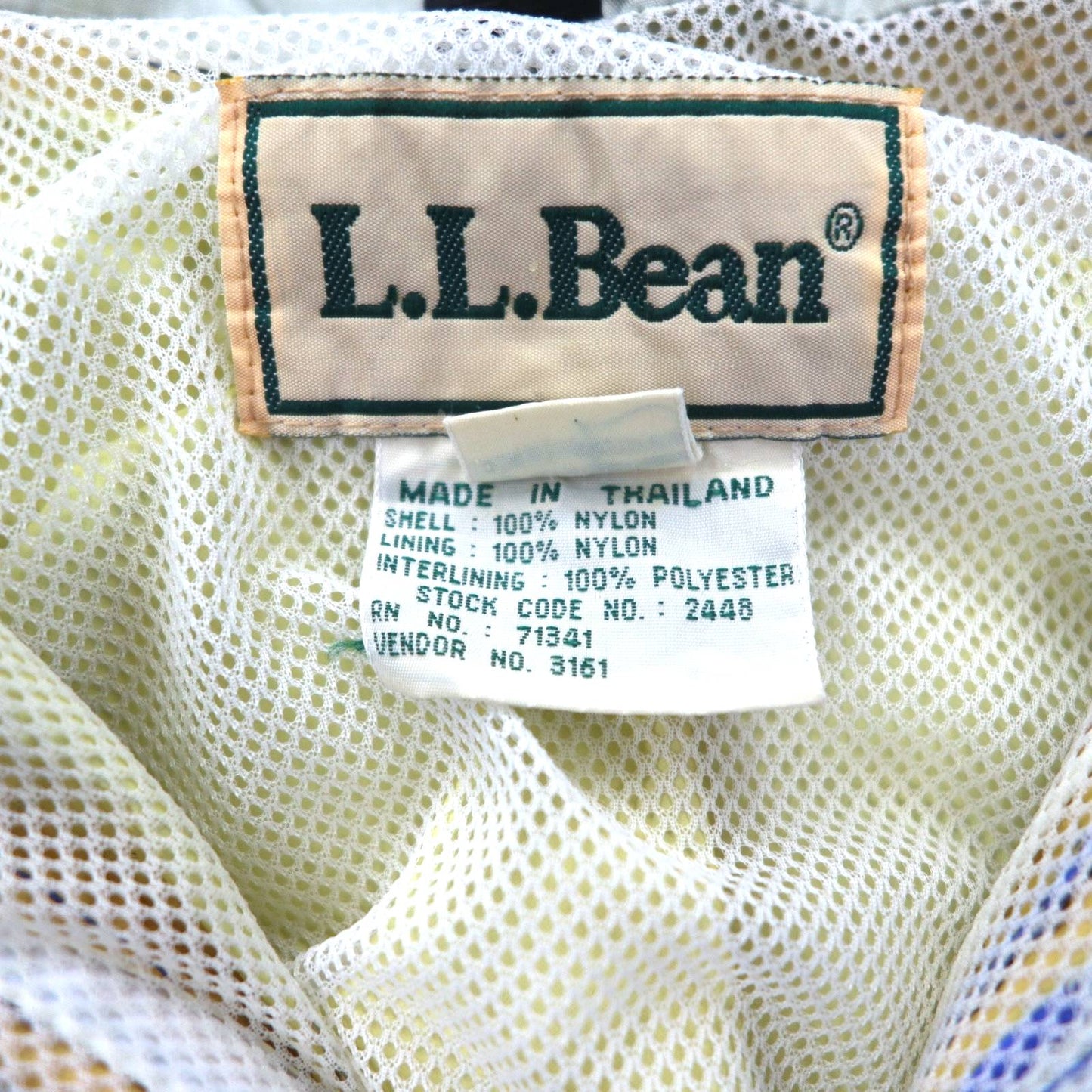 LLBean 90s GORE-TEX Shell Mountain Parka Rain Parka XL Blue Nylon Waterproof Mesh Liner Drawcord 2448