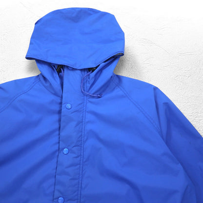 LLBean 90s GORE-TEX Shell Mountain Parka Rain Parka XL Blue Nylon Waterproof Mesh Liner Drawcord 2448