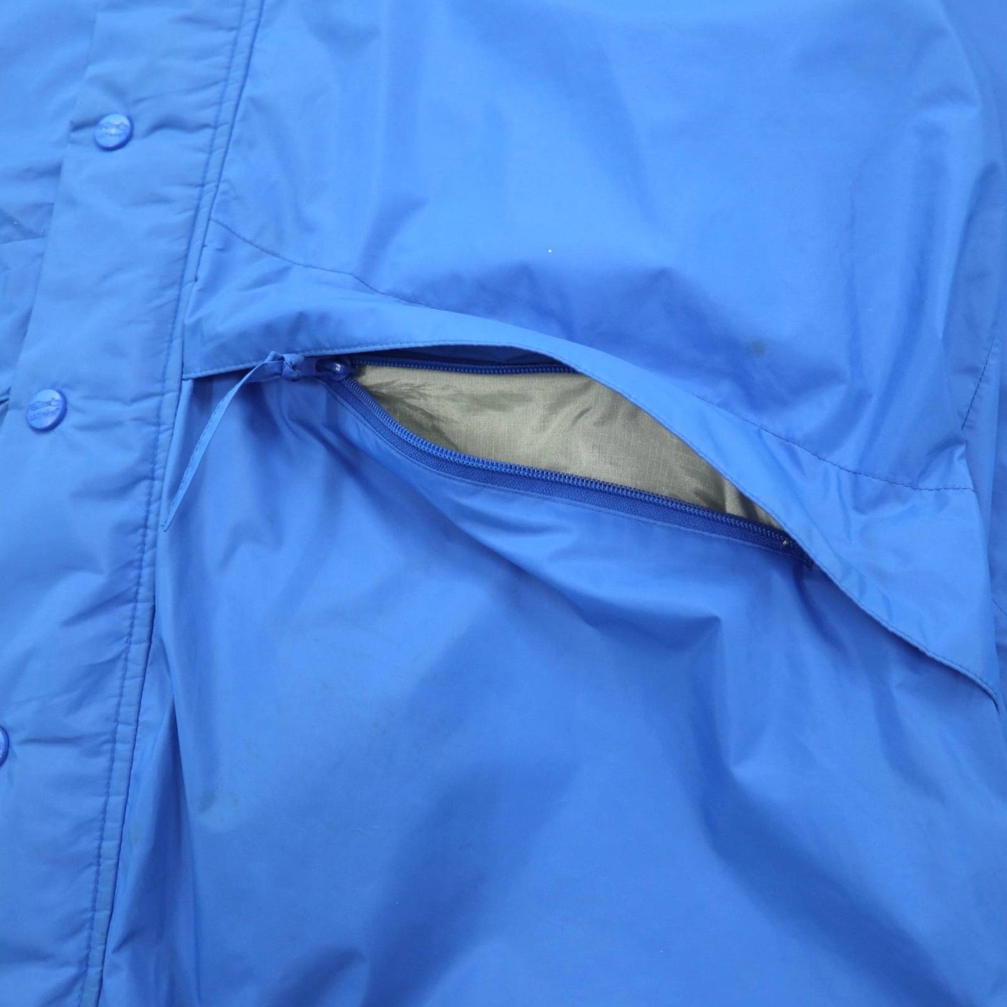 LLBean 90s GORE-TEX Shell Mountain Parka Rain Parka XL Blue Nylon Waterproof Mesh Liner Drawcord 2448