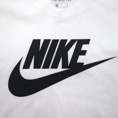 NIKE スウォッシュロゴ プリント Tシャツ XL ホワイト コットン AR5005-101 未使用品