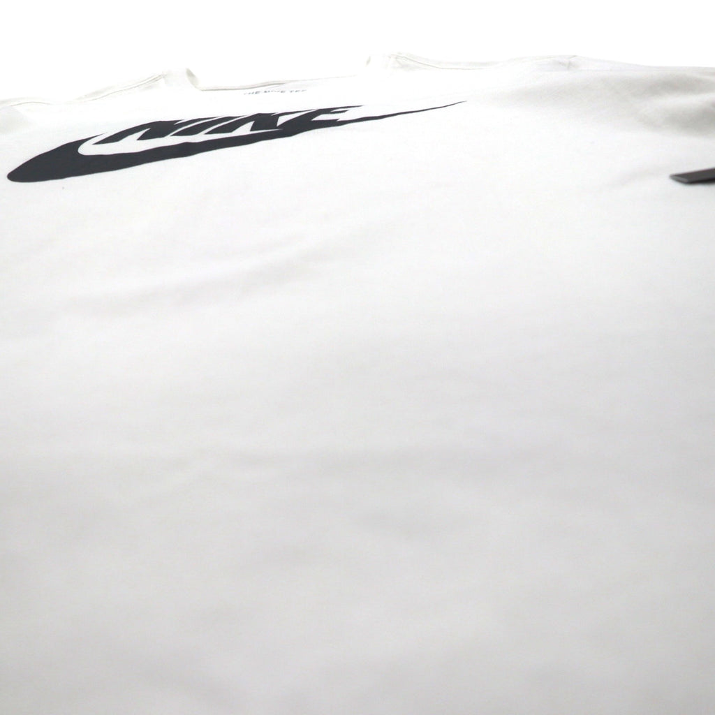 NIKE スウォッシュロゴ プリント Tシャツ XL ホワイト コットン AR5005-101 未使用品
