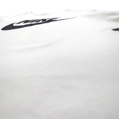 NIKE スウォッシュロゴ プリント Tシャツ XL ホワイト コットン AR5005-101 未使用品