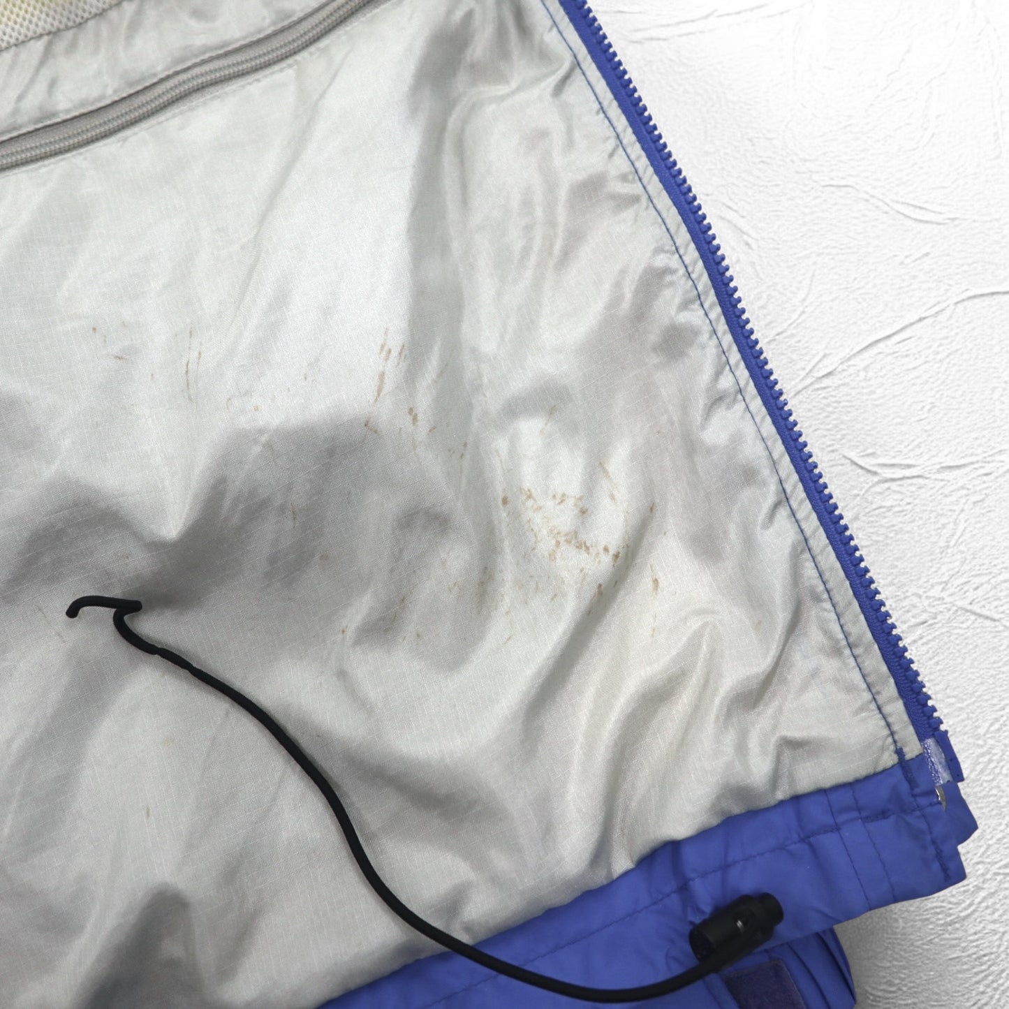 LLBean 90s GORE-TEX Shell Mountain Parka Rain Parka XL Blue Nylon Waterproof Mesh Liner Drawcord 2448