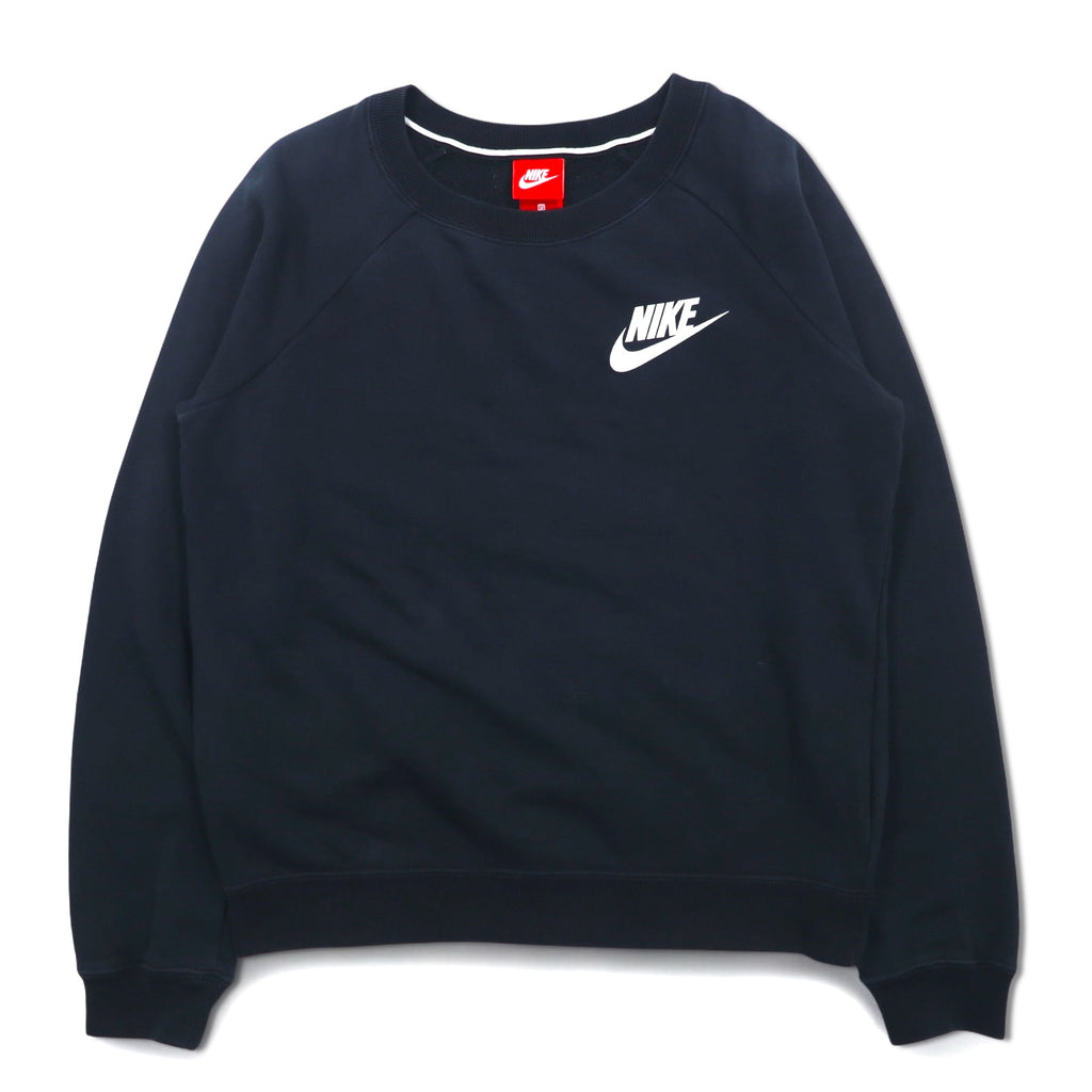NIKE Crew Neck Sweatshirt XS Black Cotton Rally Crew Sweatshirt AJ7360-010