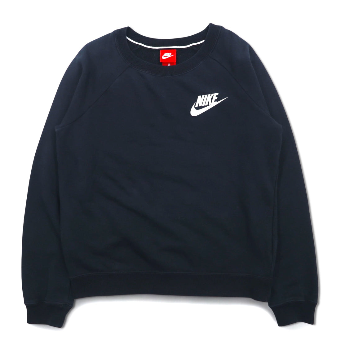 NIKE Crew Neck Sweatshirt XS Black Cotton Rally Crew Sweatshirt AJ7360-010