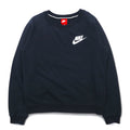 NIKE Crew Neck Sweatshirt XS Black Cotton Rally Crew Sweatshirt AJ7360-010