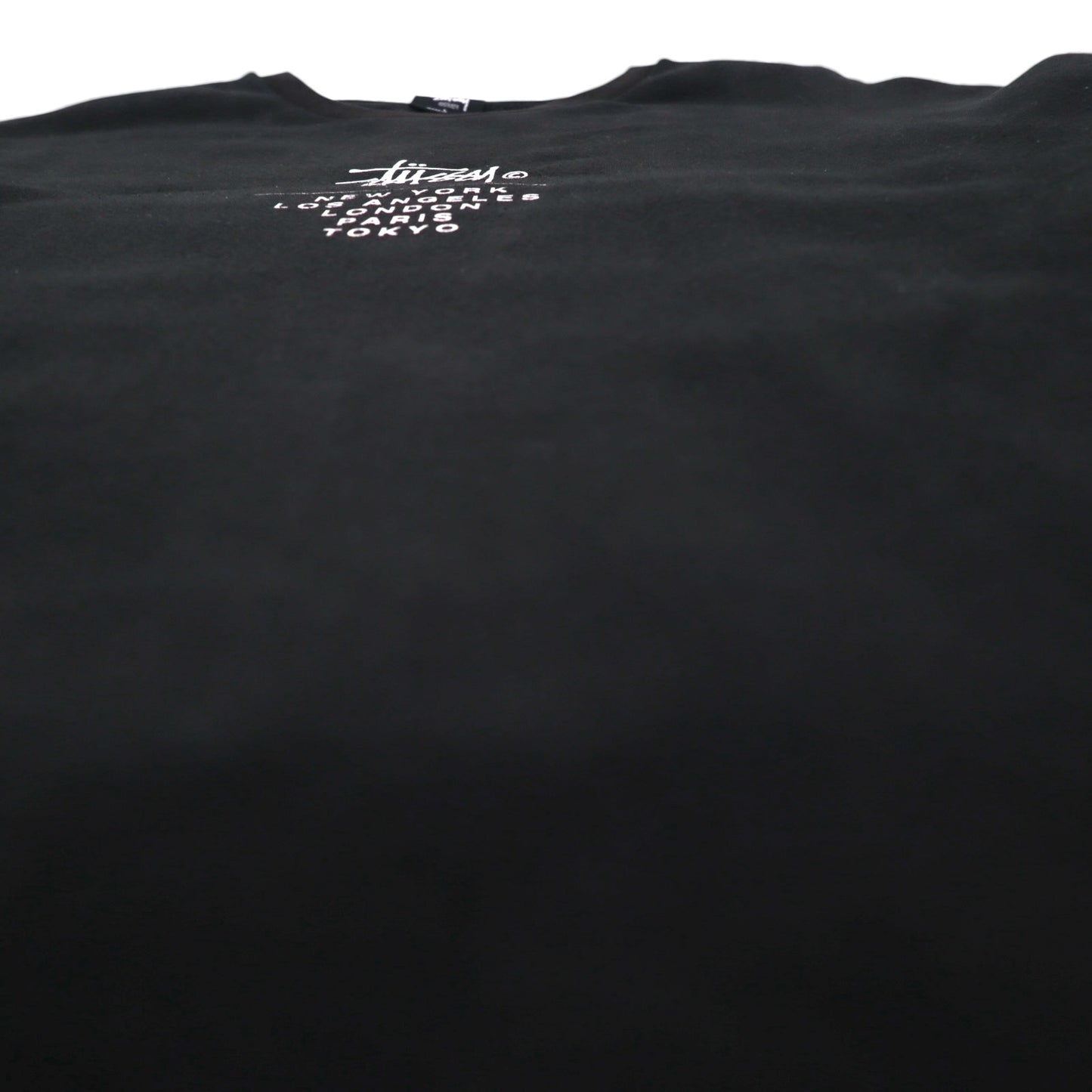 STUSSY ワールドツアー クルーネック スウェット トレーナー L ブラック 5大都市