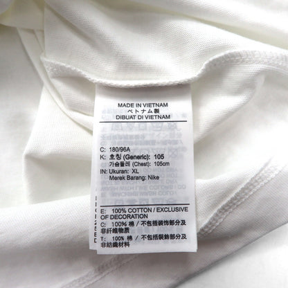 NIKE スウォッシュロゴ プリント Tシャツ XL ホワイト コットン AR5005-101 未使用品