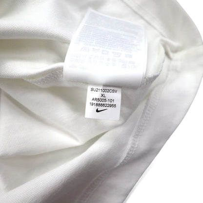 NIKE スウォッシュロゴ プリント Tシャツ XL ホワイト コットン AR5005-101 未使用品