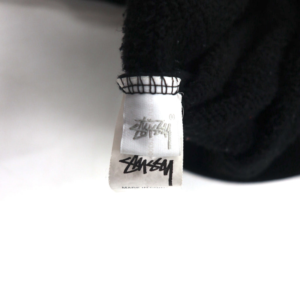 STUSSY World Tour Crew Neck Sweatshirt, Size L, Black, 5 Major Cities