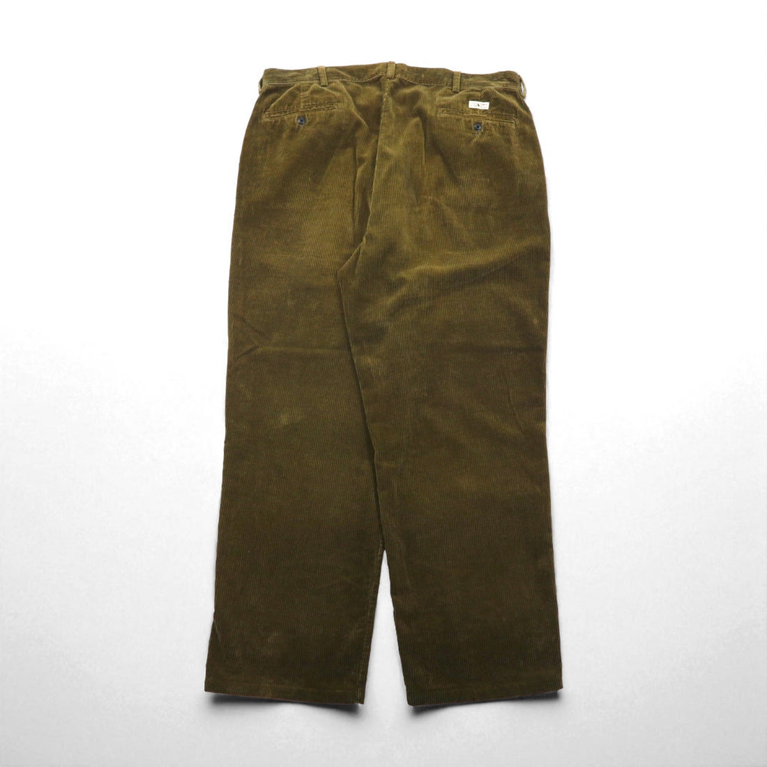 Polo Ralph Lauren 90年代 2タック ワイド コーデュロイパンツ スラックス XL カーキ POLO CORDS