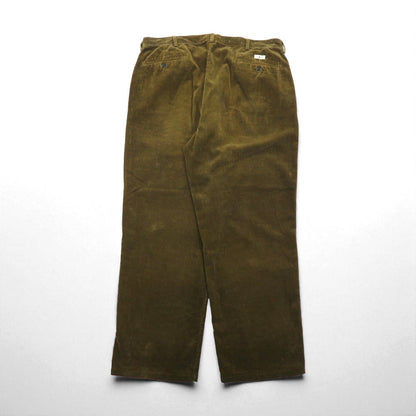 Polo Ralph Lauren 90s 2-pleat wide corduroy pants, XL, khaki.