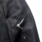 THE Mongolian Chops CANDY RIDER LEATHER Leather Rider Jacket, Size M, Black Cowhide