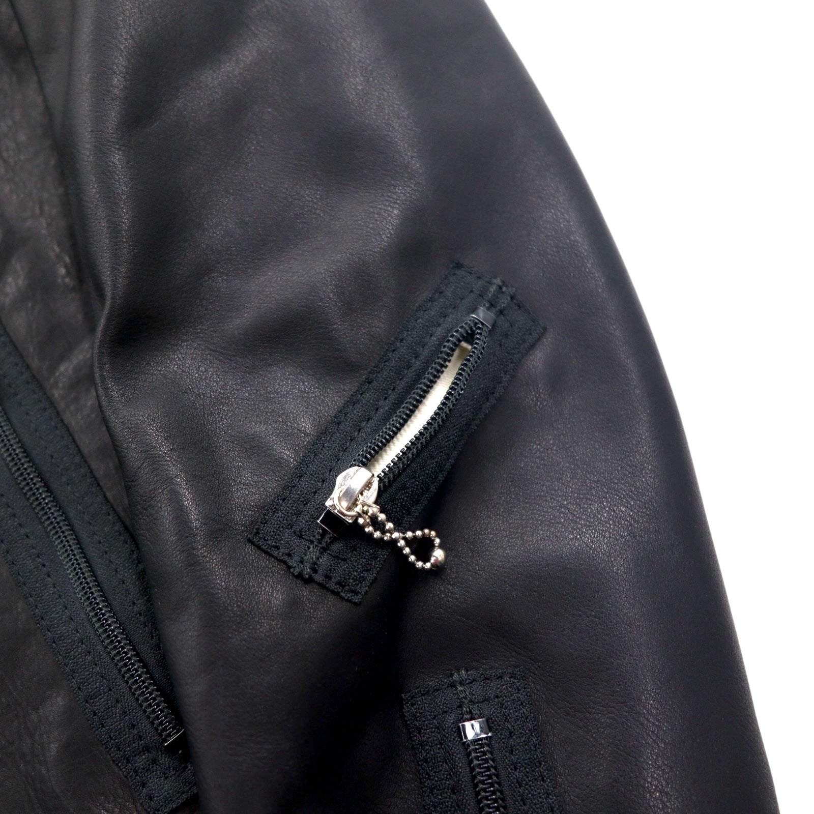 THE Mongolian Chops CANDY RIDER LEATHER Leather Rider Jacket, Size M, Black Cowhide