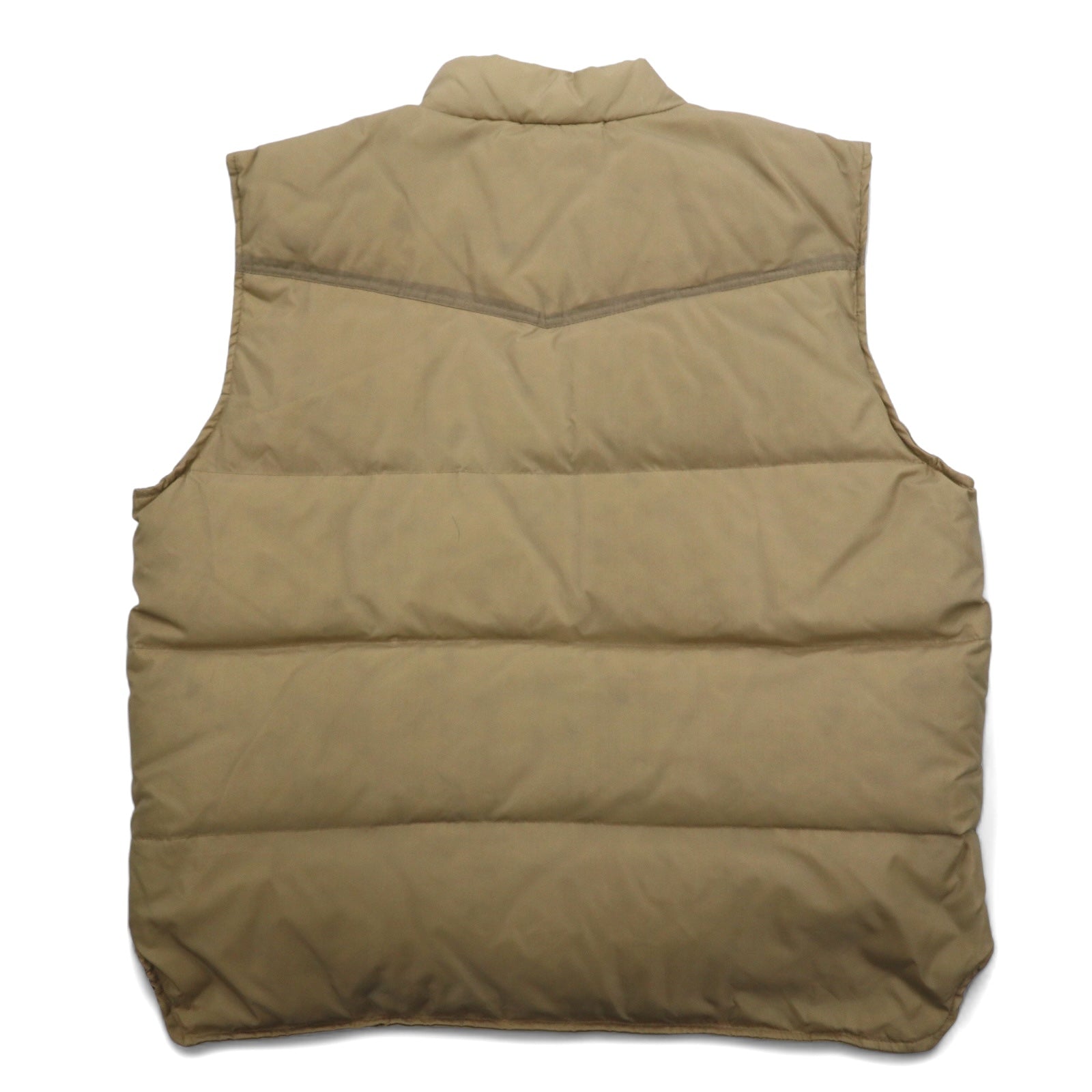 90s REDHEAD Western Down Vest L Beige Nylon