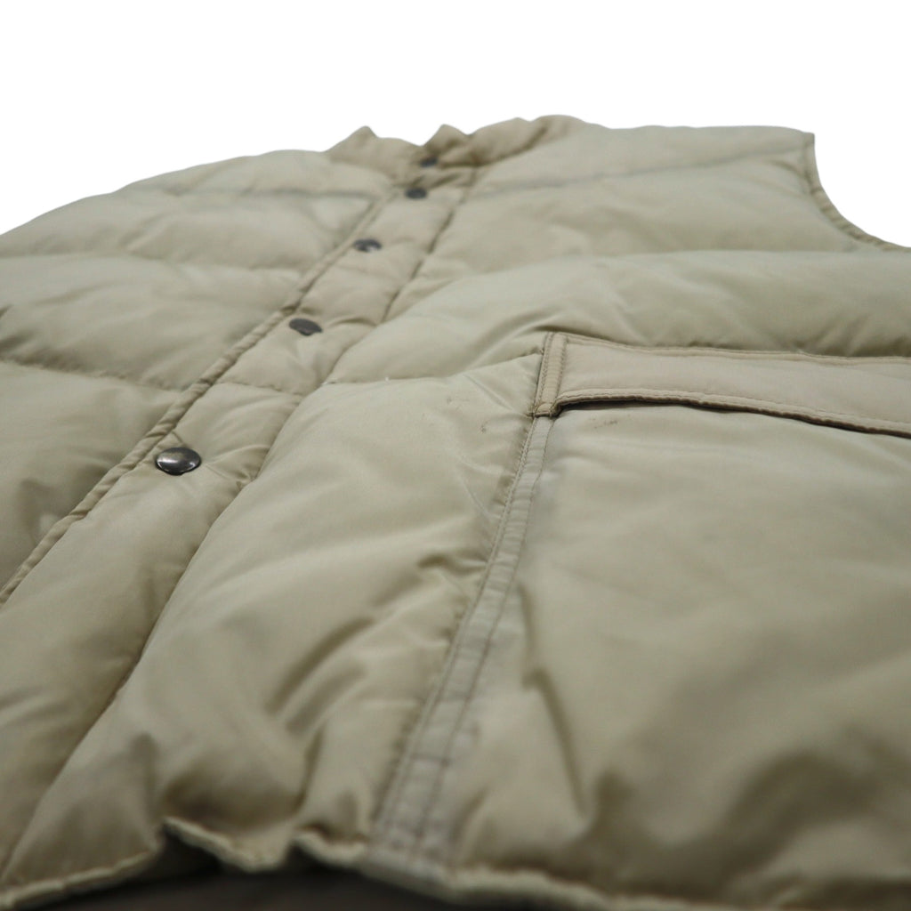 90s REDHEAD Western Down Vest L Beige Nylon