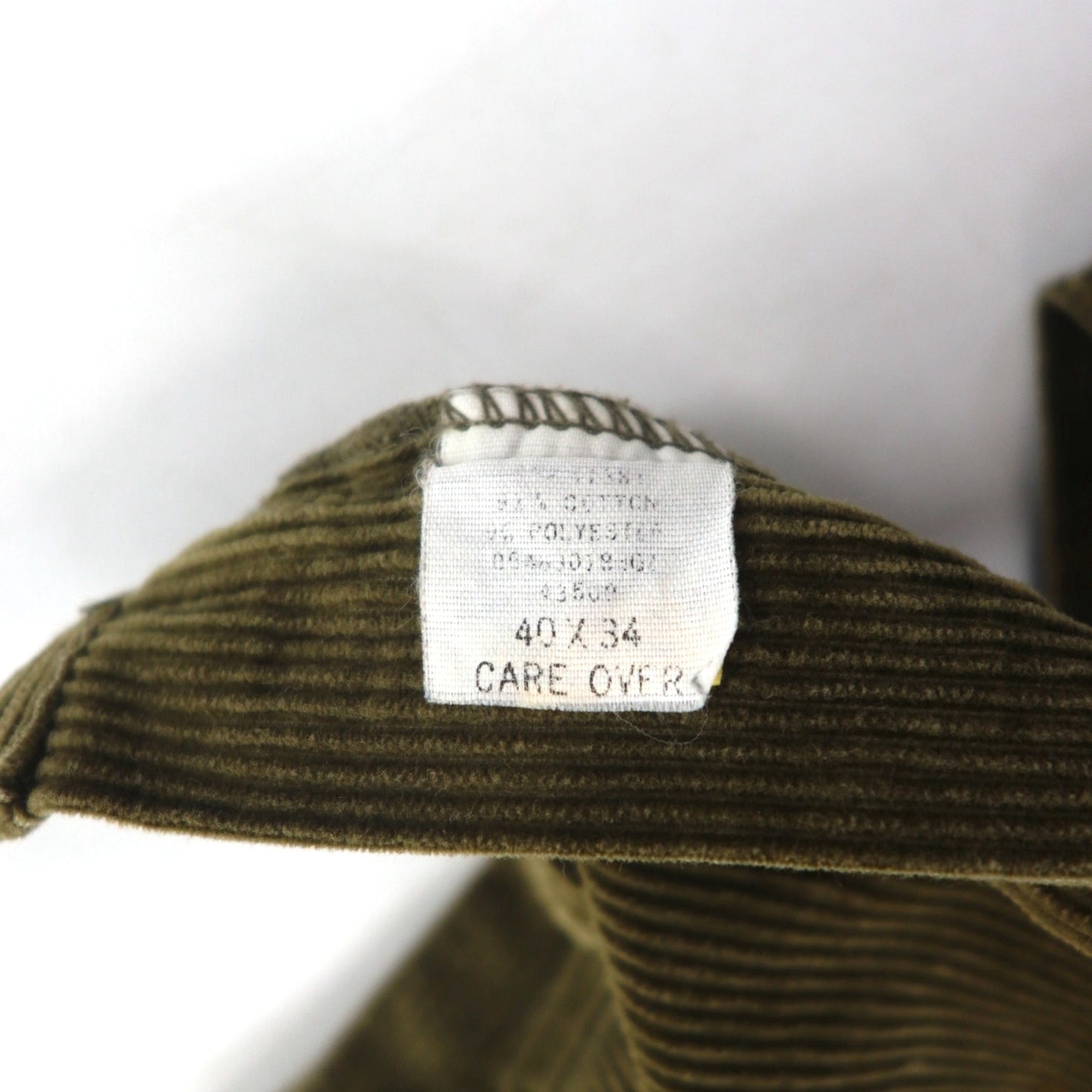 Polo Ralph Lauren 90s 2-pleat wide corduroy pants, XL, khaki.