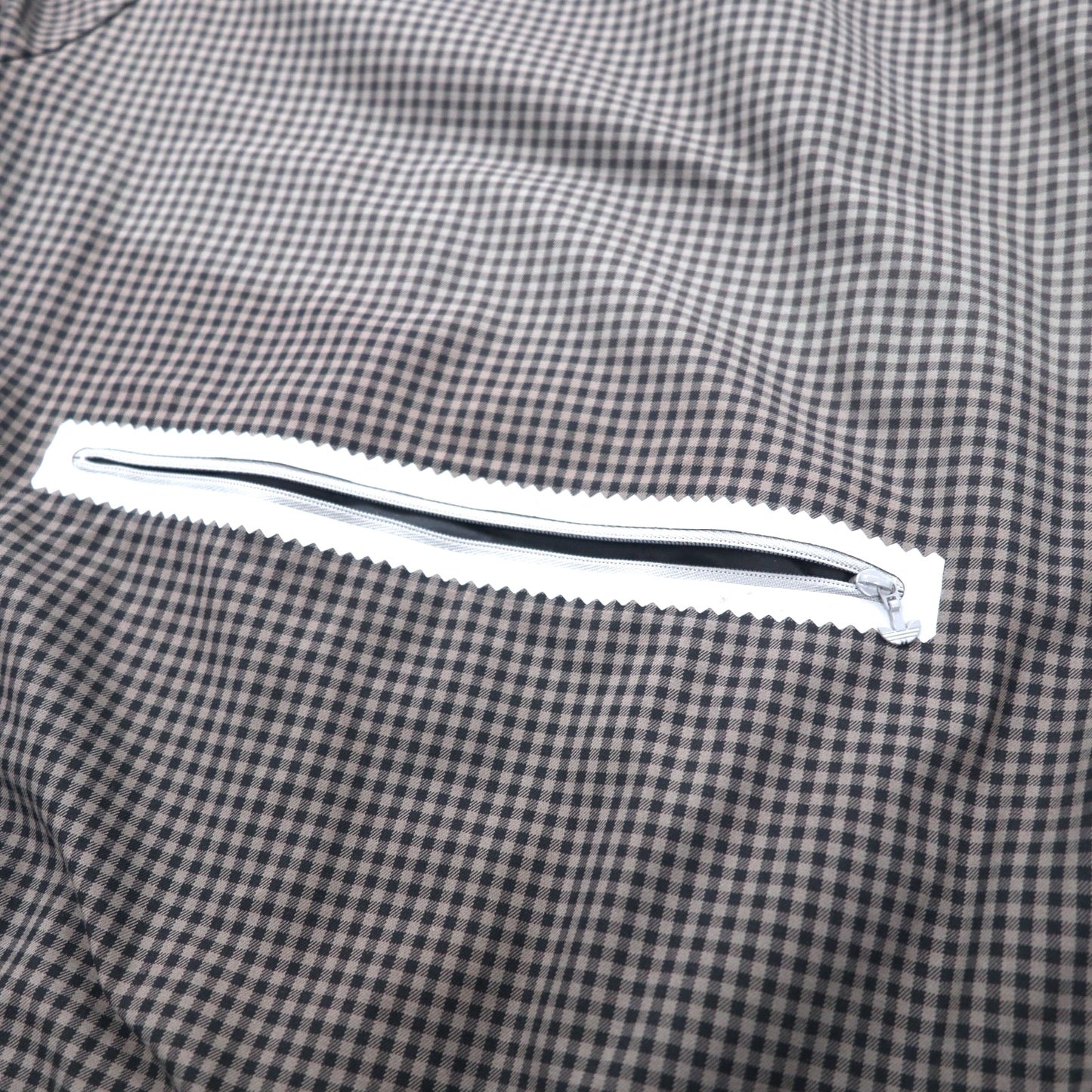 adidas originals トラックジャケット ジャージ S グレー チェック コットン トレフォイルロゴ