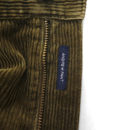 Polo Ralph Lauren 90s 2-pleat wide corduroy pants, XL, khaki.