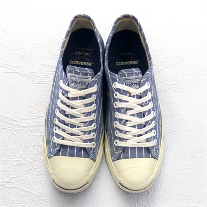 CONVERSE × PORTER ジャックパーセル Jack Purcell スニーカー 27cm ブルー ストライプ 1CJ354