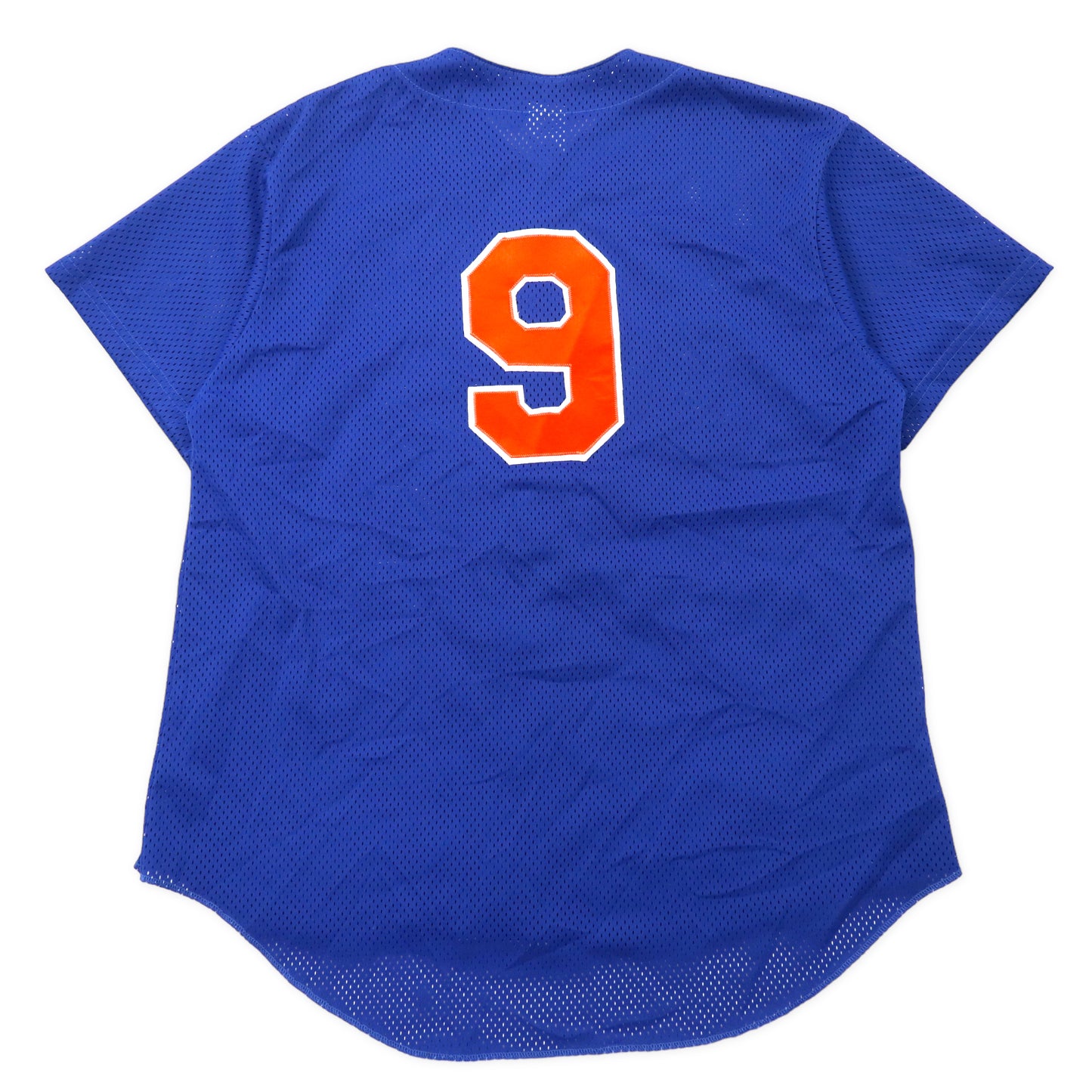 Don Alleson Athletic USA製 ベースボールシャツ ゲームシャツ XL ブルー ポリエステル メッシュ ナンバリング ビッグサイズ