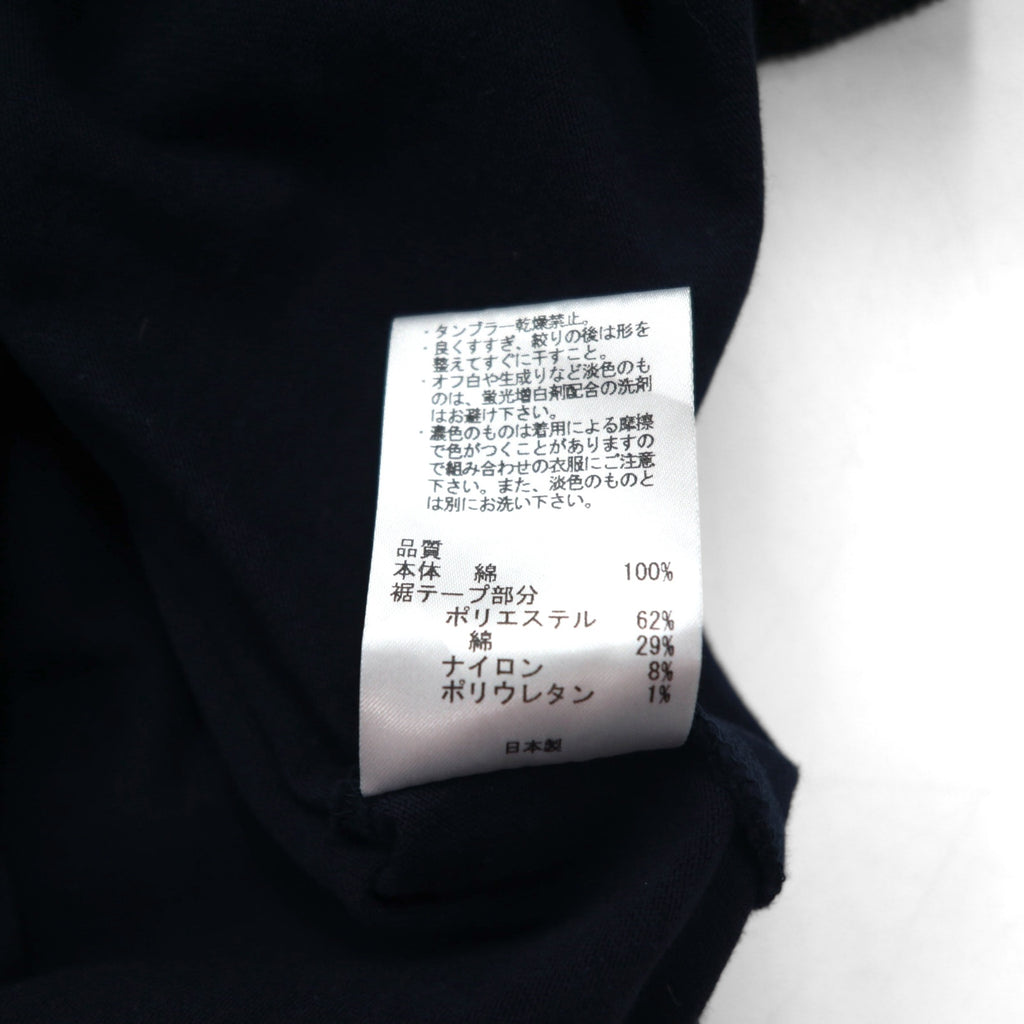 OPENING CEREMONY リブロゴデザイン クロップド Tシャツ S ネイビー コットン 日本製