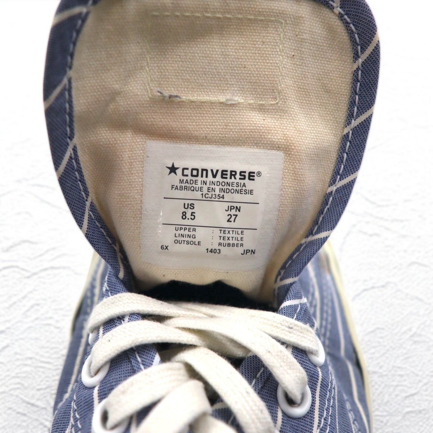 CONVERSE × PORTER ジャックパーセル Jack Purcell スニーカー 27cm ブルー ストライプ 1CJ354