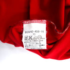 BURBERRY GOLF ハーフボタン ハイネック ロングスリーブTシャツ ロンT LL レッド コットン ストレッチ 日本製