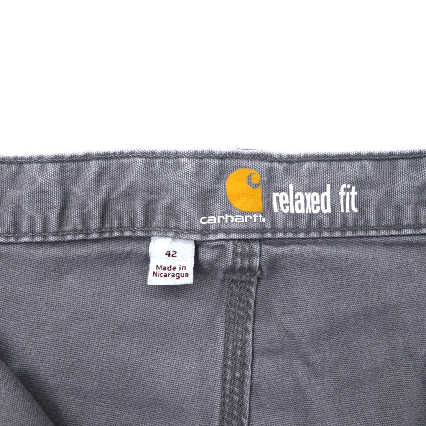 carhartt ショート ワークパンツ ハーフパンツ 42 グレー コットン relaxed fit ビッグサイズ