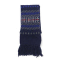 PENDLETON USA made Nordic virgin wool scarf navy PURE VIRGIN WOOL SHETLAND