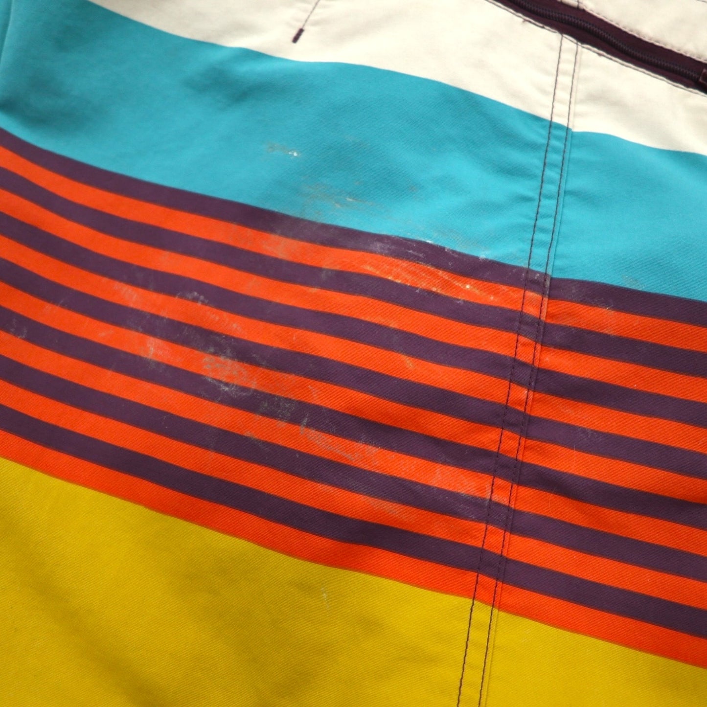 Patagonia Wavefarer Board Shorts, Size L, Multicolor Striped Nylon, 86557