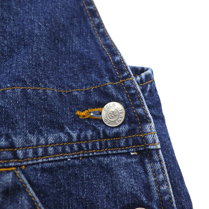 POLO JEANS (RALPH LAUREN) 90s Denim Overalls, Size L, Indigo Cotton