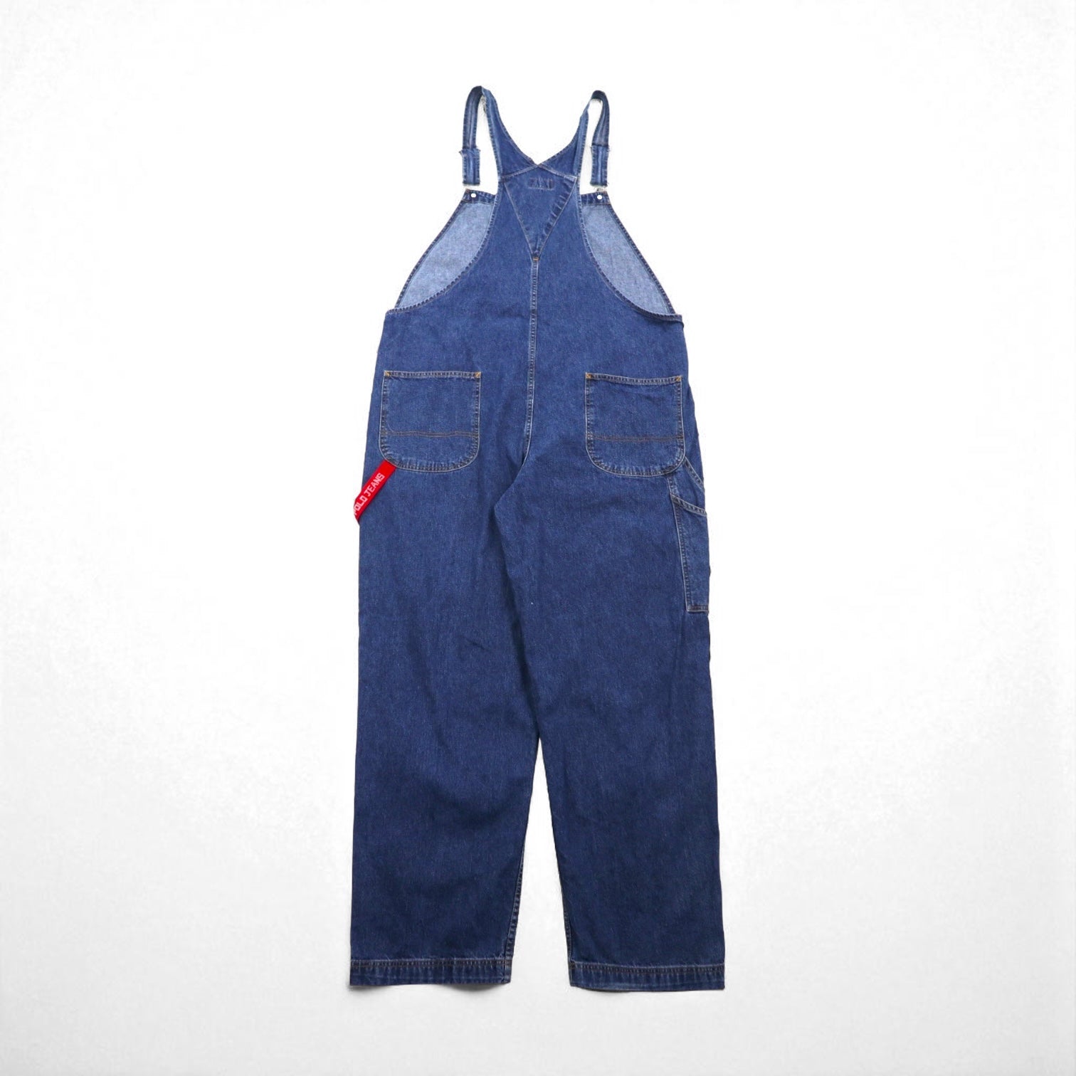POLO JEANS (RALPH LAUREN) 90s Denim Overalls, Size L, Indigo Cotton