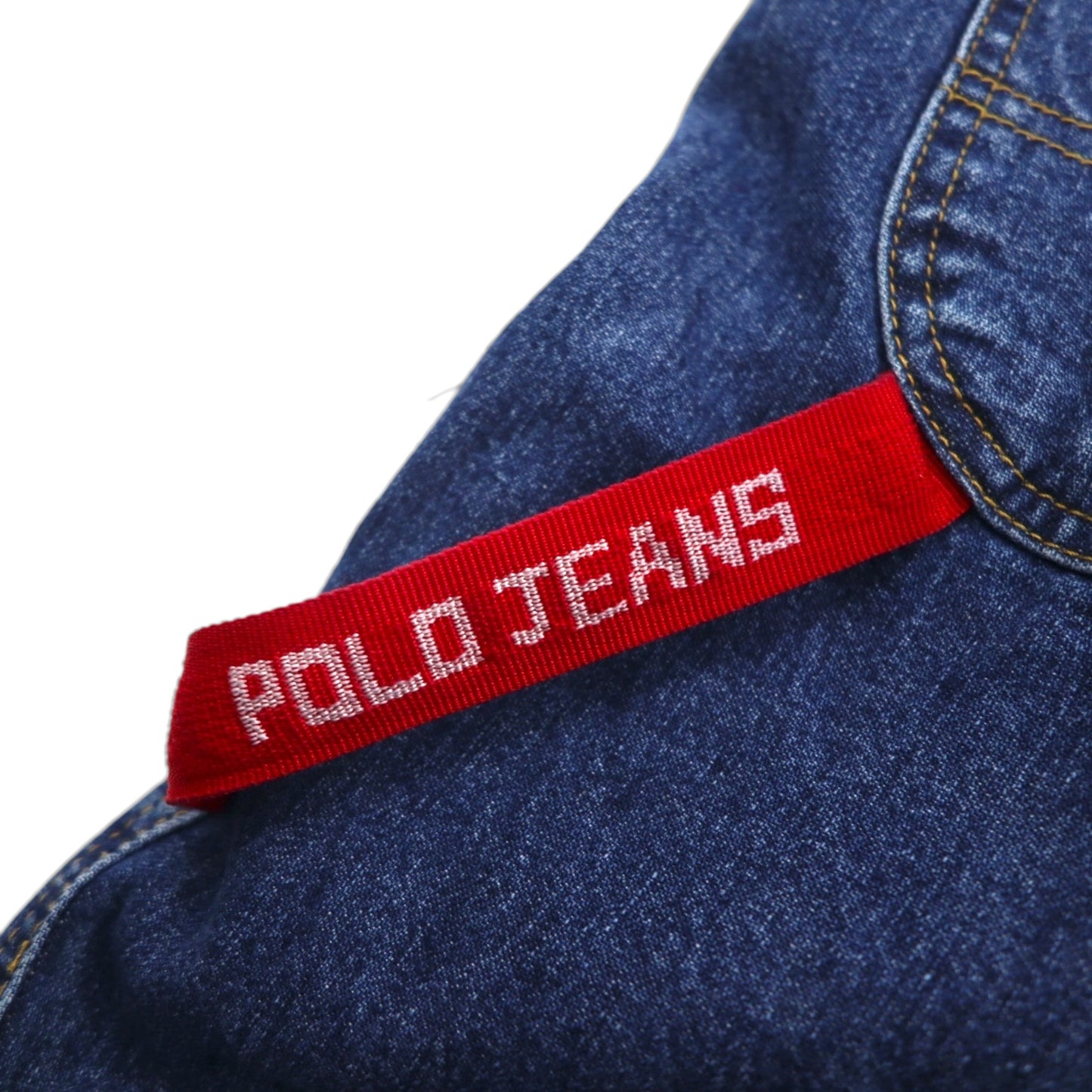 POLO JEANS (RALPH LAUREN) 90s Denim Overalls, Size L, Indigo Cotton