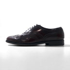 FLORSHEIM Wingtip Full Brogue Dress Shoes, Size 28cm, Bordeaux Leather with Medallion Detail, 562576 434