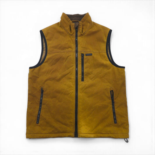 FILSON ティンクロス プリマロフト PRIMALOFT インサレーション 中綿 ベスト L オイルド ダブルジップ ドローコード TIN CLOTH VEST 20248735