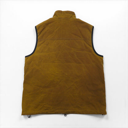 FILSON Tin Cloth Vest, Primaloft Insulated, Large, Oiled, Double-Zip, Drawcord, 20248735