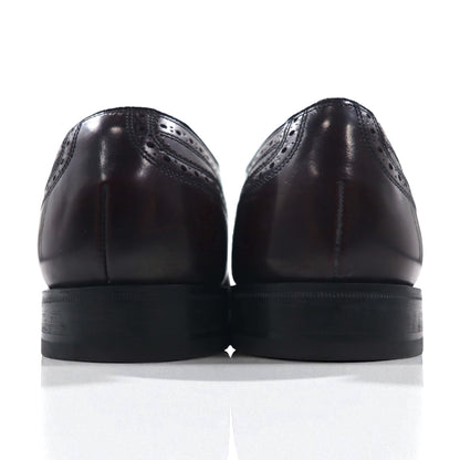 FLORSHEIM ウイングチップ フルブローグ ドレスシューズ 28cm ボルドー レザー メダリオン 562576 434