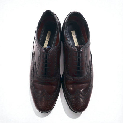 FLORSHEIM ウイングチップ フルブローグ ドレスシューズ 28cm ボルドー レザー メダリオン 562576 434
