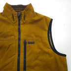 FILSON Tin Cloth Vest, Primaloft Insulated, Large, Oiled, Double-Zip, Drawcord, 20248735