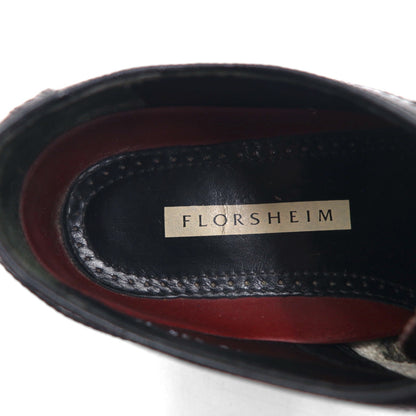 FLORSHEIM ウイングチップ フルブローグ ドレスシューズ 28cm ボルドー レザー メダリオン 562576 434