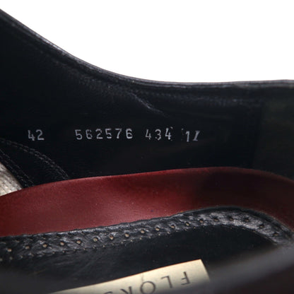 FLORSHEIM ウイングチップ フルブローグ ドレスシューズ 28cm ボルドー レザー メダリオン 562576 434