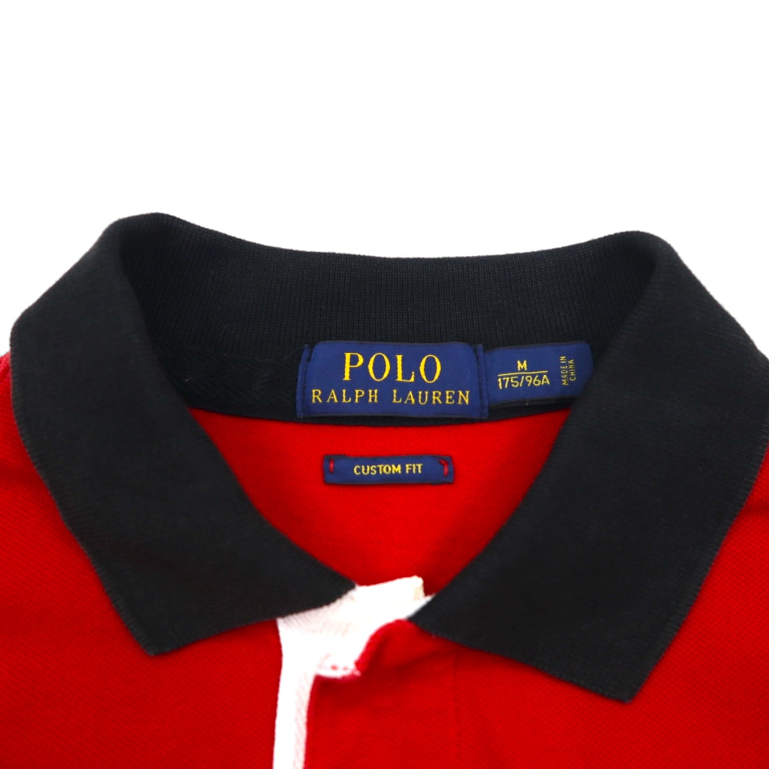 POLO RALPH LAUREN Polo Shirt, Size M, Red, Cotton, Pique Patch, PRL ATHLETICS '67