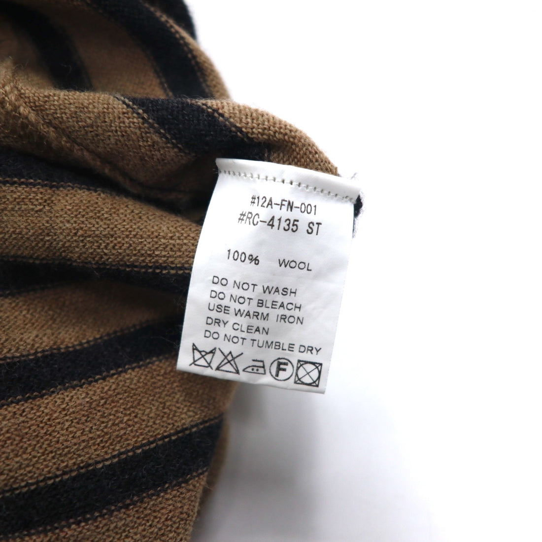 ORCIVAL Knit Dress FREE Brown Border Wool 12A-FN-001